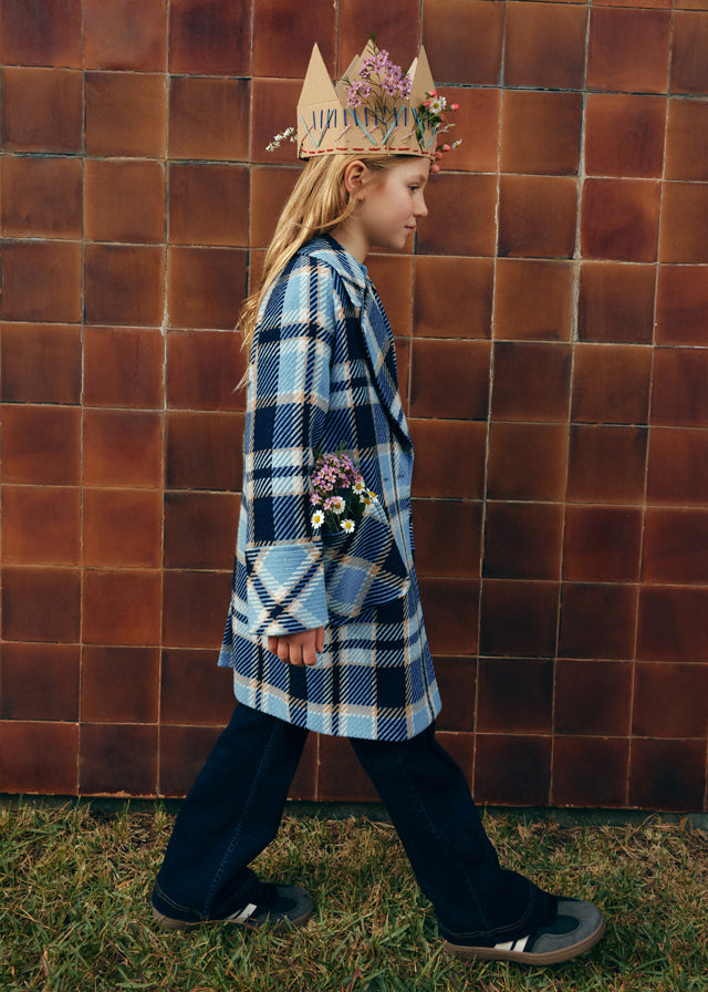 Casaco xadrez - Abel & Lula - A&L Mini Menina - AW25-5845