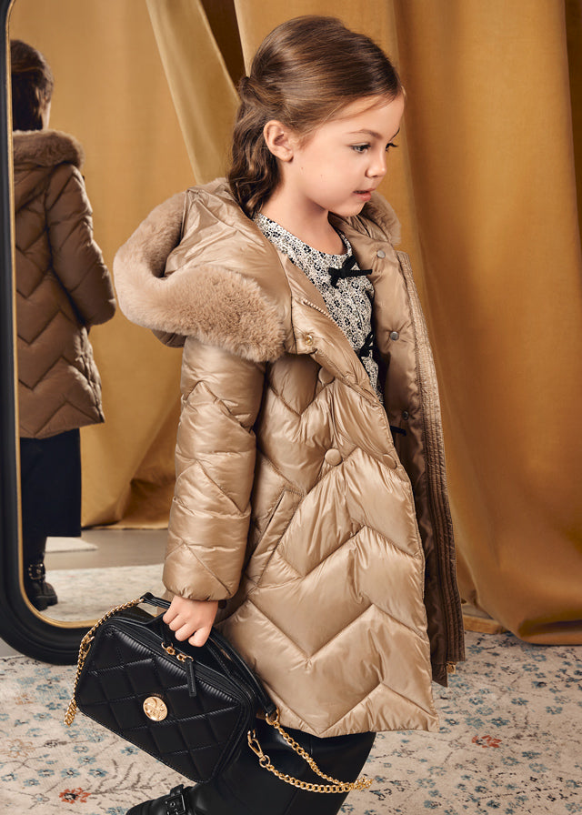 Blusão acolchoado - Abel & Lula - A&L Mini Menina - AW25-5847