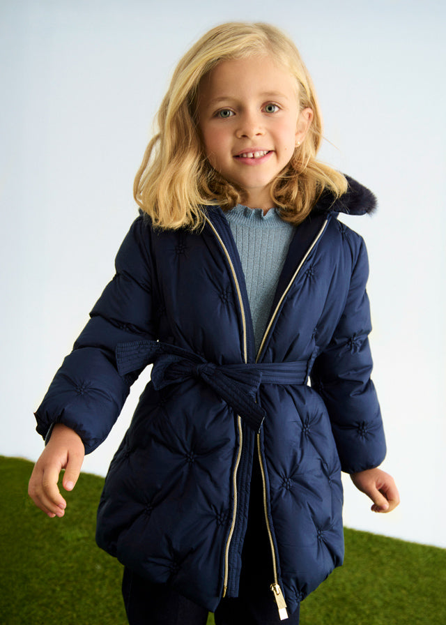 Blusão bordado acolchoado - Abel & Lula - A&L Mini Menina - AW25-5848