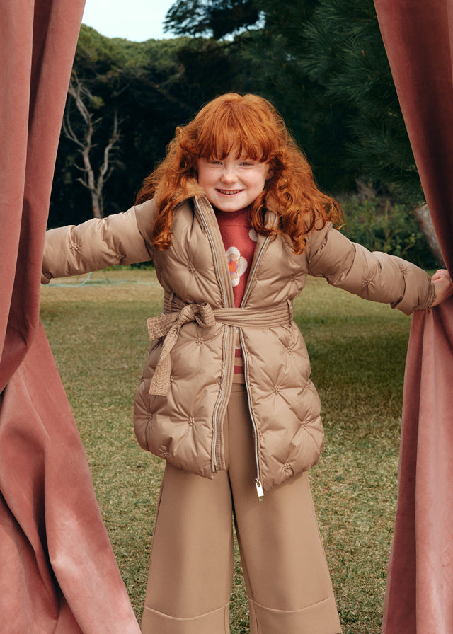 Blusão bordado acolchoado - Abel & Lula - A&L Mini Menina - AW25-5848