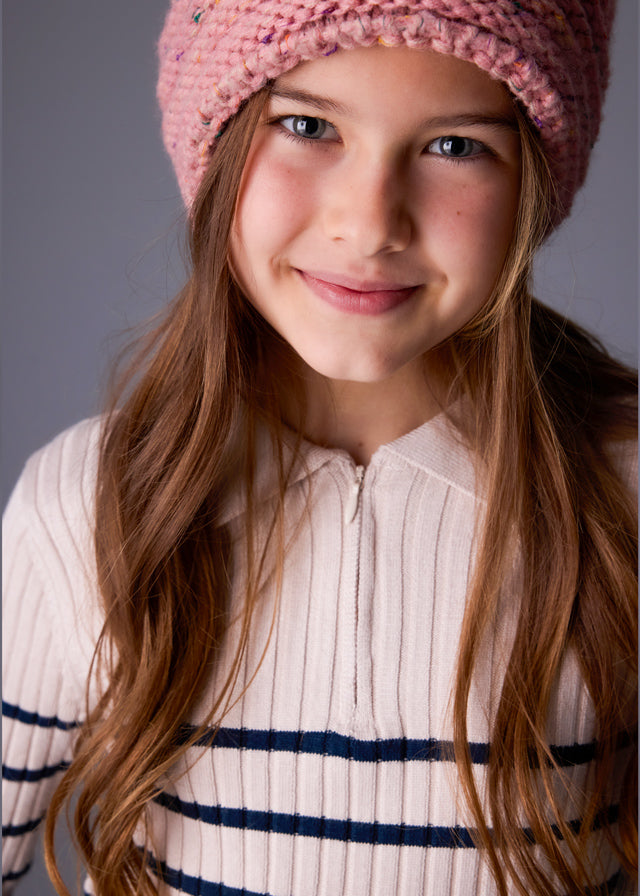 Polo m/comp. tricô - mayoral - Menina - AW25-7195