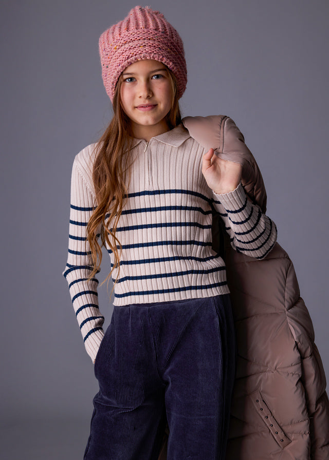 Polo m/comp. tricô - mayoral - Menina - AW25-7195