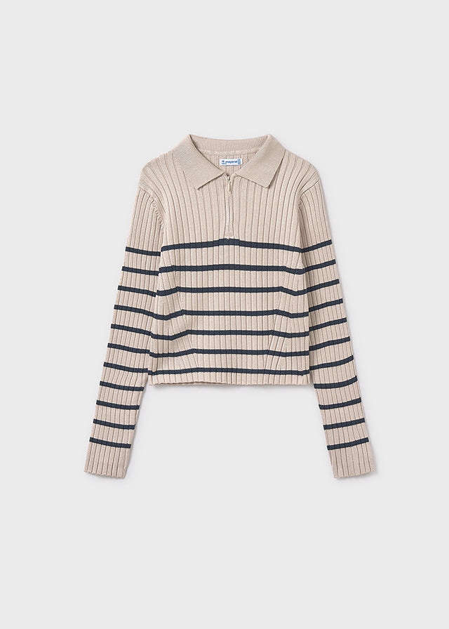 Polo m/comp. tricô - mayoral - Menina - AW25-7195