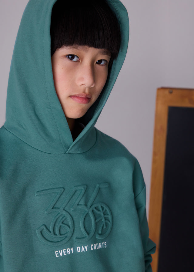 Sweat embossed c/carapuço - mayoral - Menino - AW25-7401