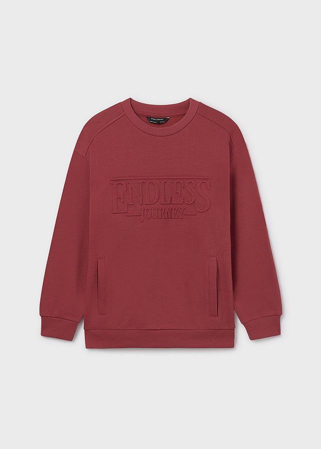Sweat embossed s/carapuço - mayoral - Menino - AW25-7405