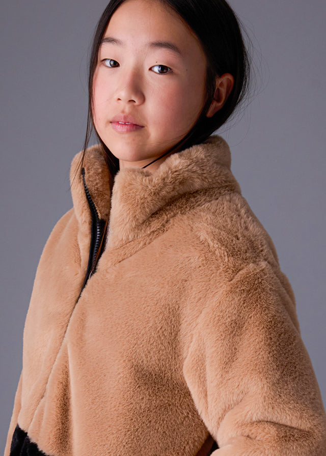 Casaco comprido de pelo - mayoral - Menina - AW25-7429