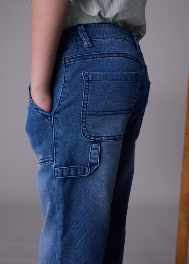 Calça soft denim worker - mayoral - Menino - AW25-7558