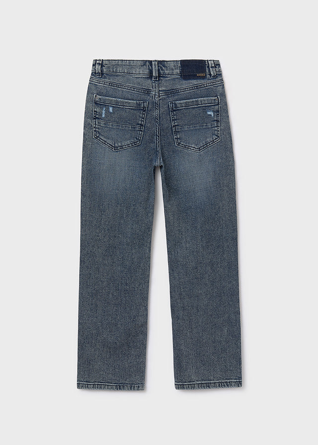 Calça denim wide fit - mayoral - Menino - AW25-7571