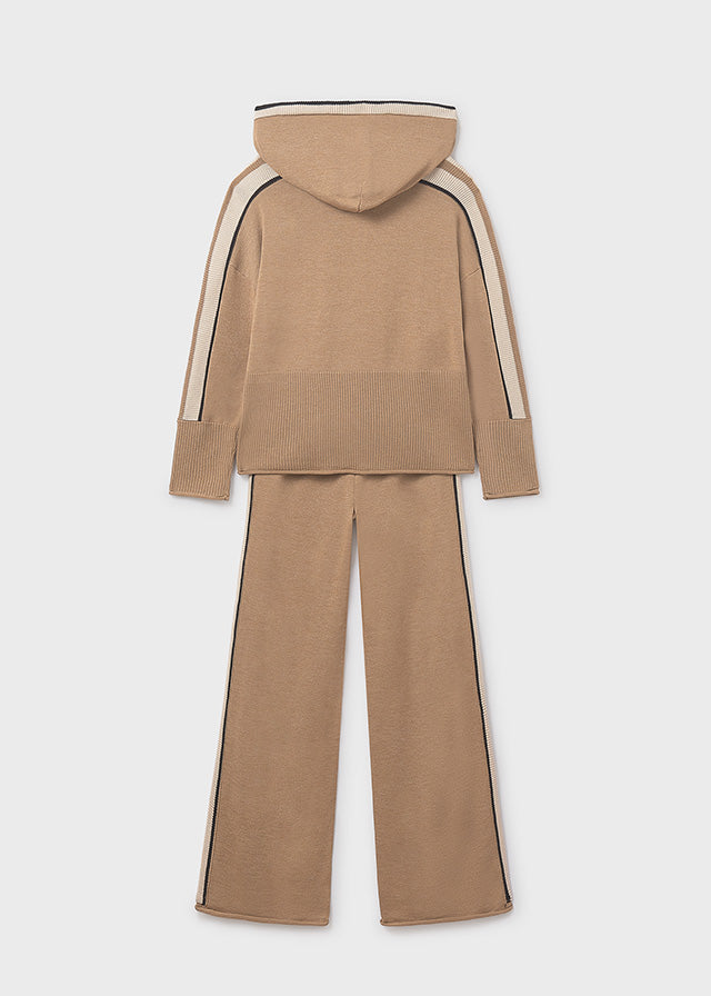 Conj.calça tricô capuz - mayoral - Menina - AW25-7585