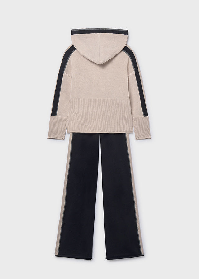 Conj.calça tricô capuz - mayoral - Menina - AW25-7585