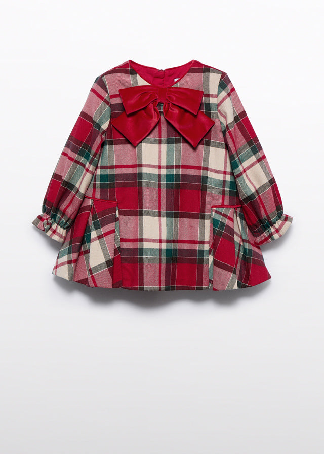Vestido xadrez escocês - Abel & Lula - A&L Mini Menina - AW25-15509