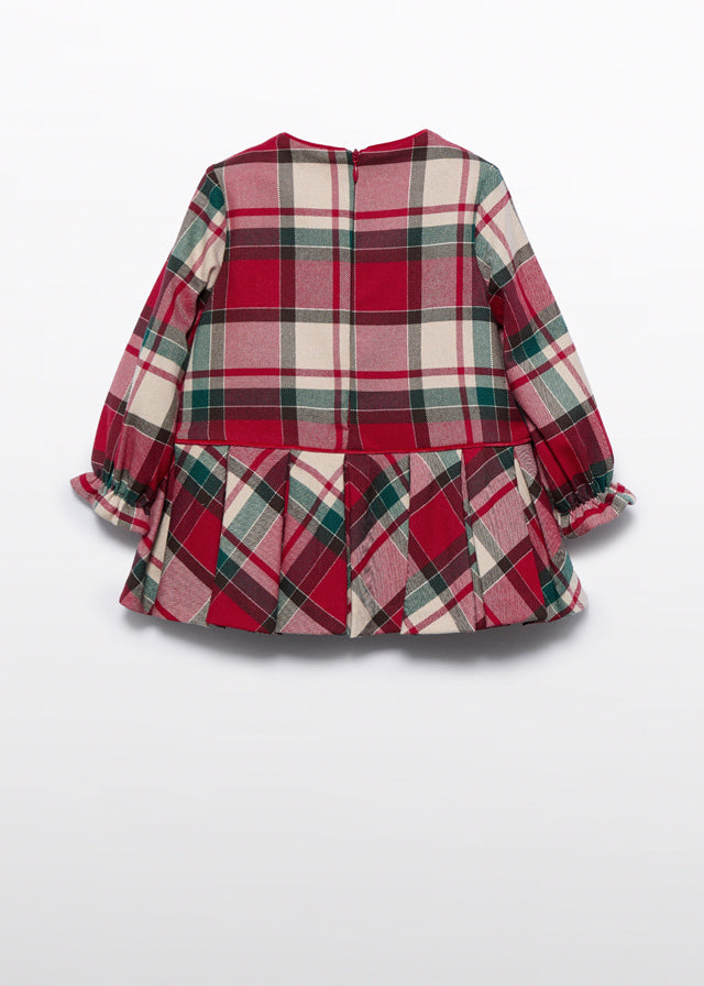 Vestido xadrez escocês - Abel & Lula - A&L Mini Menina - AW25-15509
