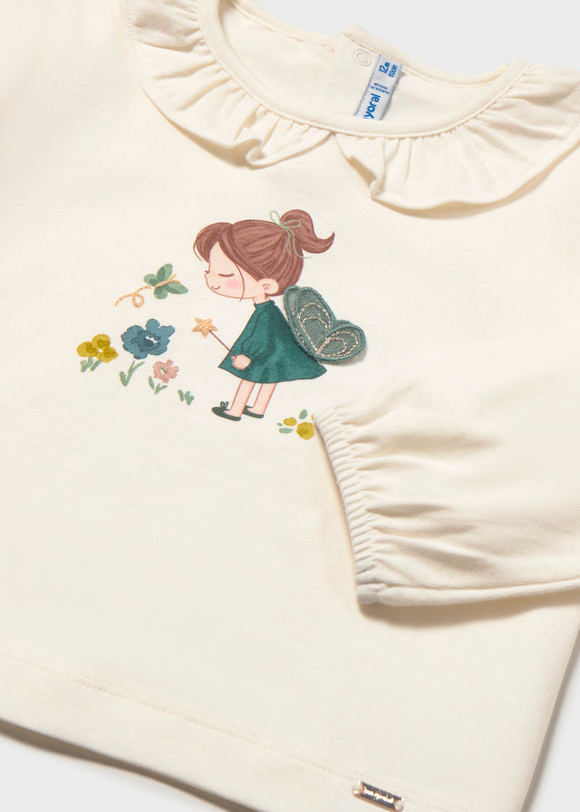 Camiseta m/comp. clássica - Crú-nenufa