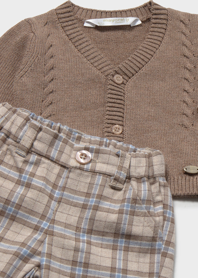 Conj. calça camisa e casaco - Brownie vi