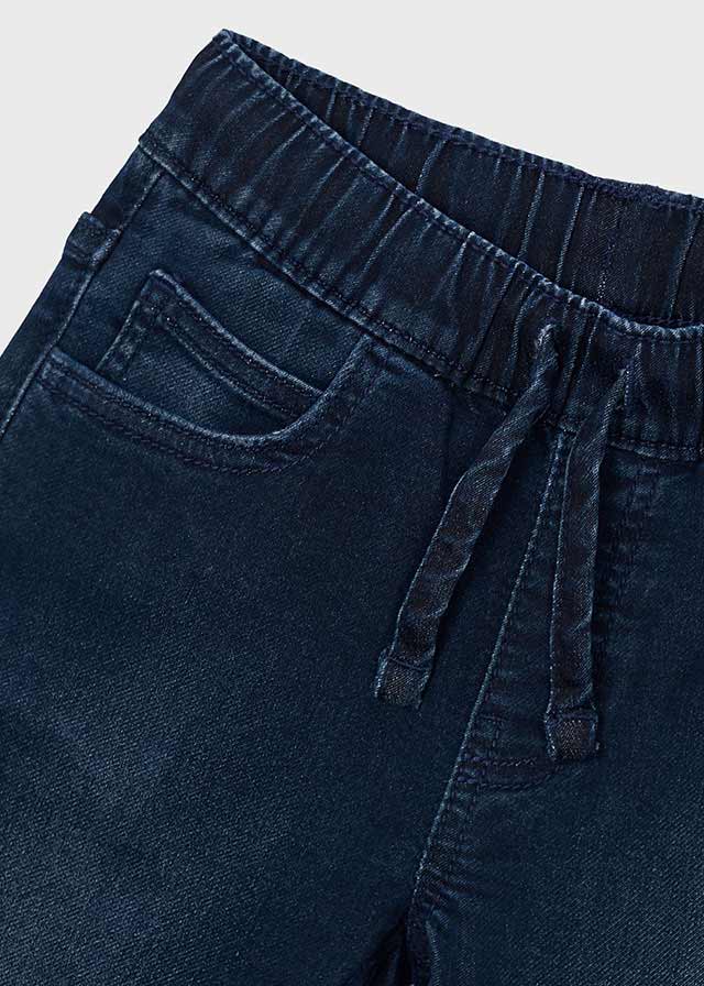 Calça soft denim jogger - Blue black