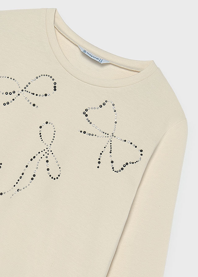Camiseta serigrafia bebé - Creme