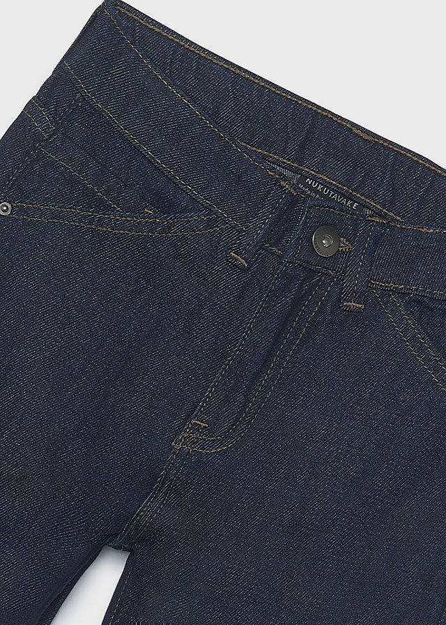 Calça denim loose fit - Dark indig