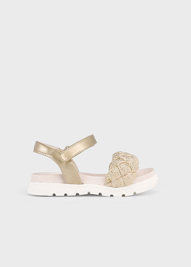 Sandália trança brilhos - mayoral - Sapatos Mini Menina - SS25-43635