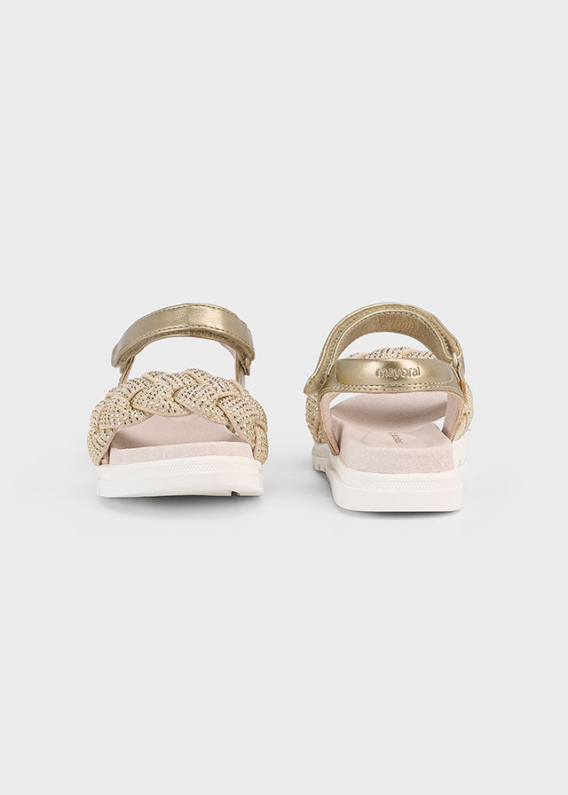 Sandália trança brilhos - mayoral - Sapatos Mini Menina - SS25-43635