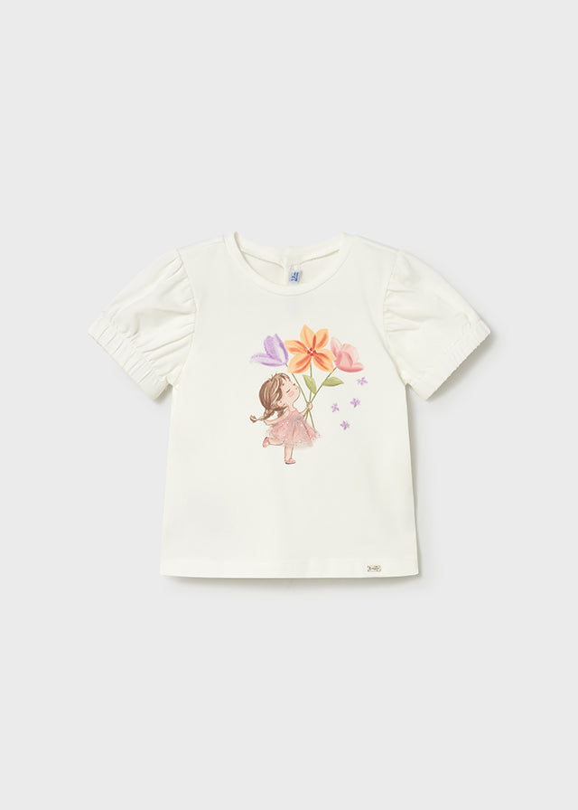 Camiseta manga curta - mayoral - Baby menina - SS26-1078