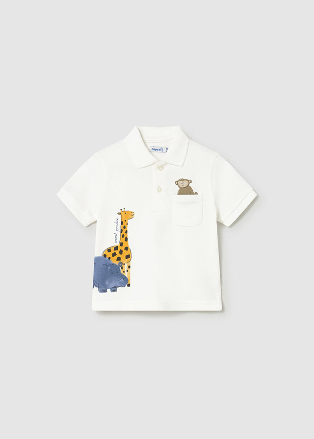 Pólo m/c animal - mayoral - Baby menino - SS26-1108