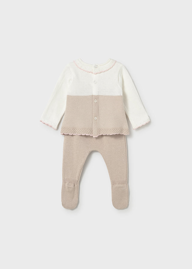 Conj.polaina tricot - mayoral - New Born menina - SS26-1594