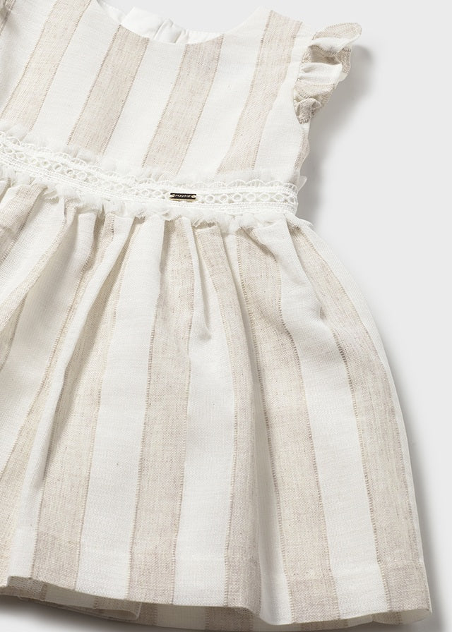 Vestido faixa listrada - mayoral - Baby menina - SS26-1904