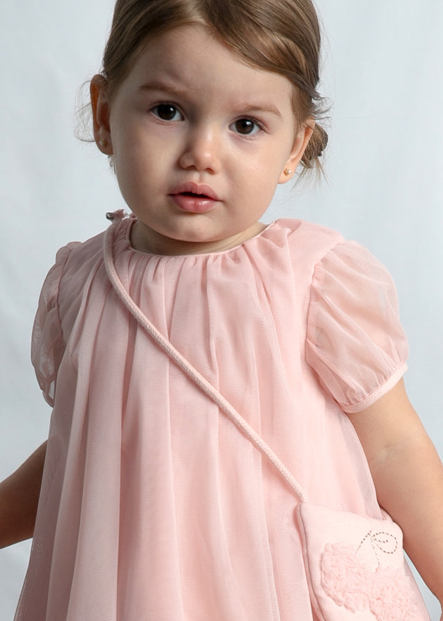 Vestido de tule com bolsa - mayoral - Baby menina - SS26-1917
