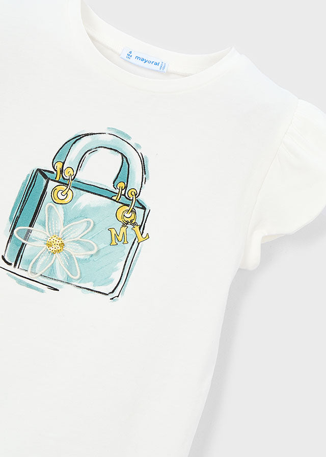 Camiseta manga curta - mayoral - Mini Menina - SS26-3002