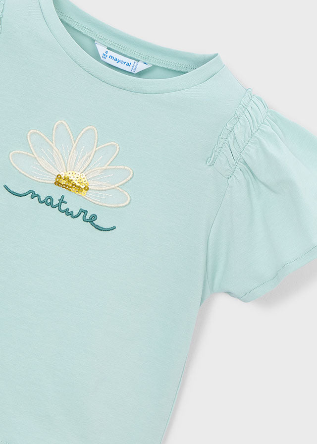 Camiseta manga curta - mayoral - Mini Menina - SS26-3004