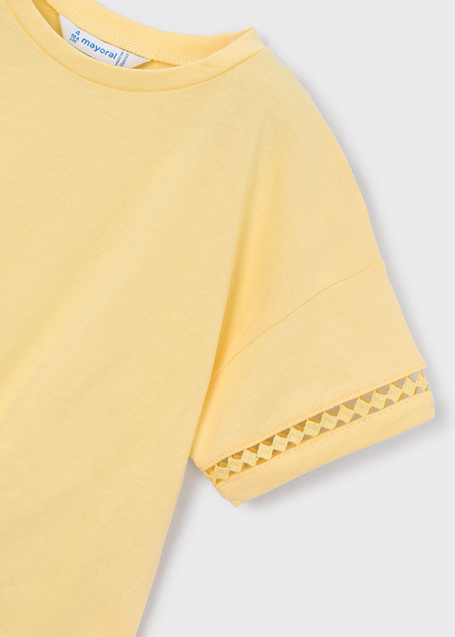 camiseta m/curta nó - mayoral - Mini Menina - SS26-3012