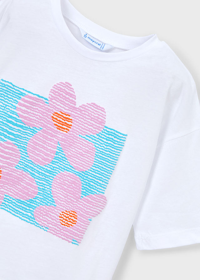 Camiseta manga curta - mayoral - Mini Menina - SS26-3016