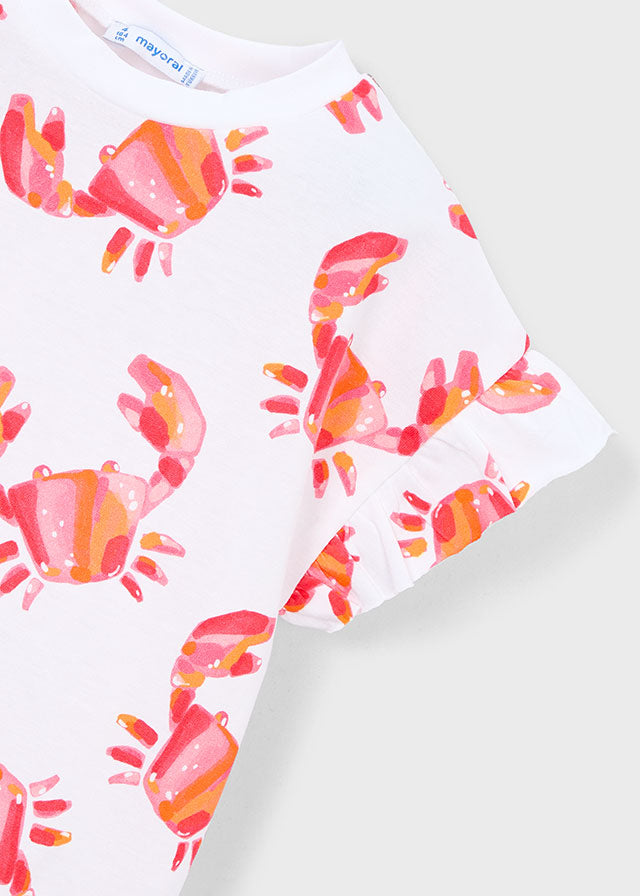 Camiseta estampada - mayoral - Mini Menina - SS26-3018