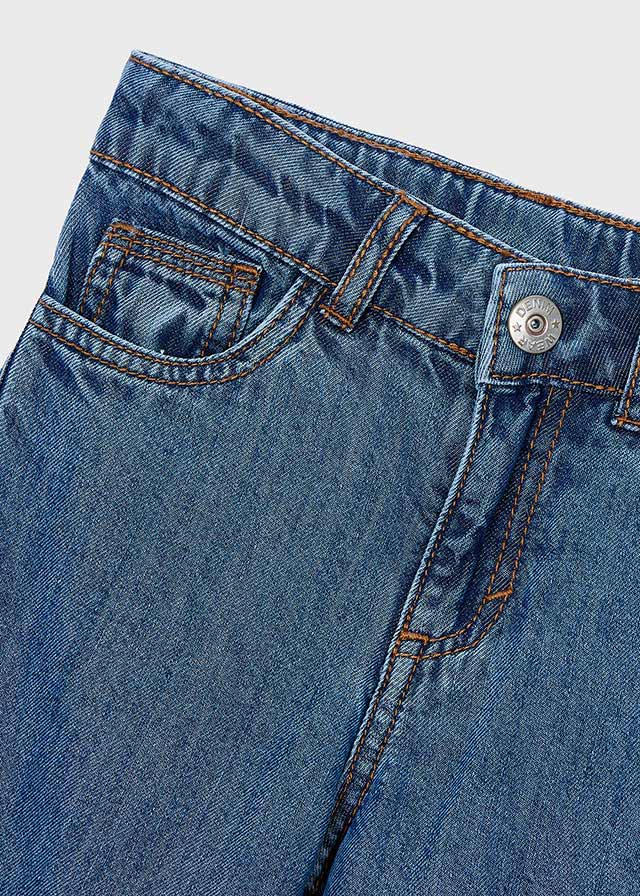 Calça denim fluida - mayoral - Mini Menina - SS26-3590