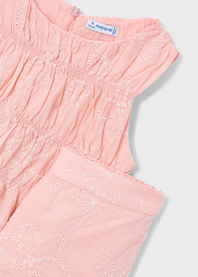 Conj. calça larga bordada - mayoral - Mini Menina - SS26-3592