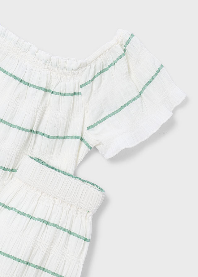 Conj. calça riscas - mayoral - Mini Menina - SS26-3593