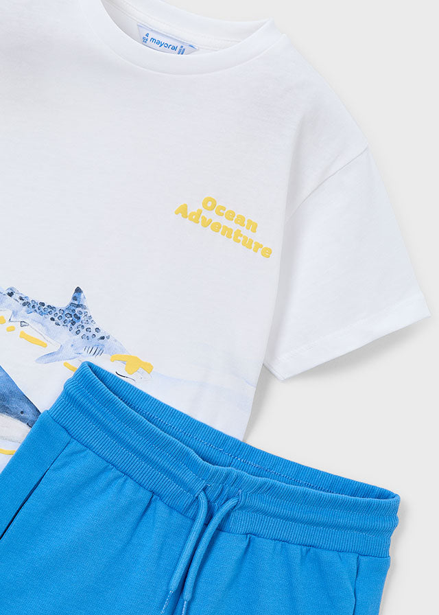Conj. calção/t-shirt golfinho - mayoral - Mini Menino - SS26-3610