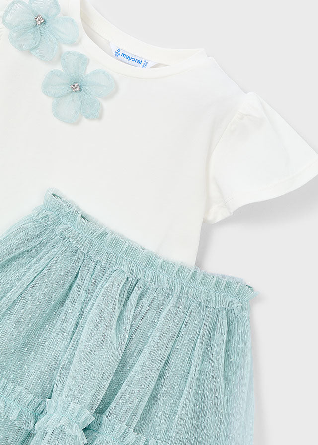 Conj.saia tule - mayoral - Mini Menina - SS26-3946