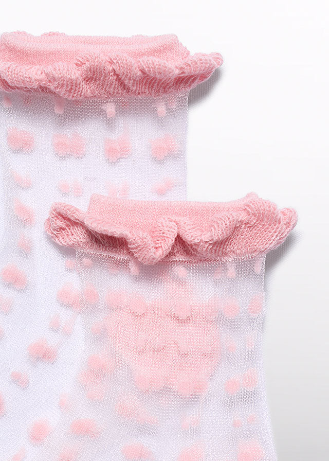 Soquetes espuma jacquard - Abel & Lula - A&L Mini Menina - SS26-5464