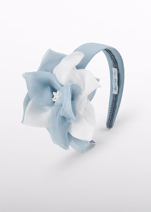 Bandolete flor organza - Abel & Lula - A&L Mini Menina - SS26-5477
