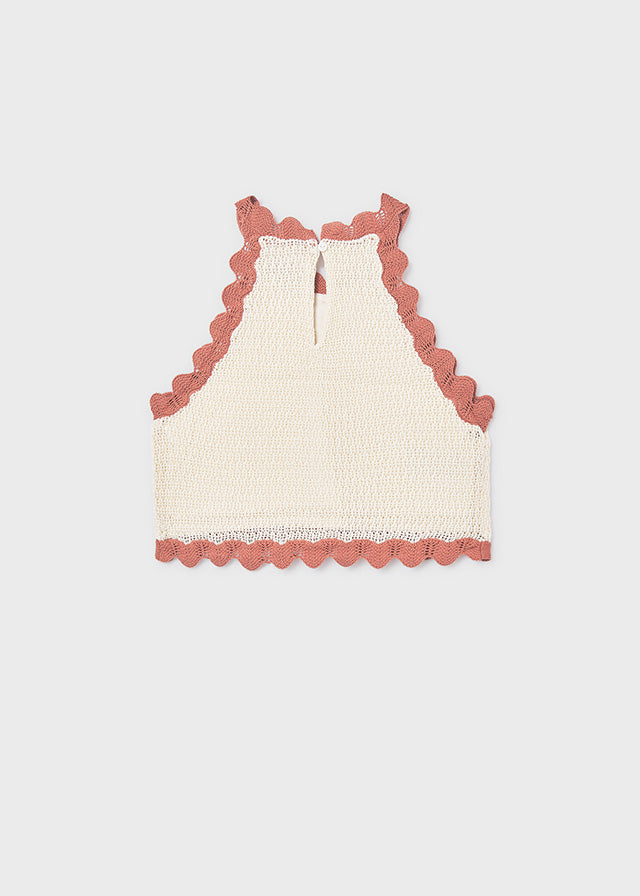 Top tricô flor - mayoral - Menina - SS26-6021