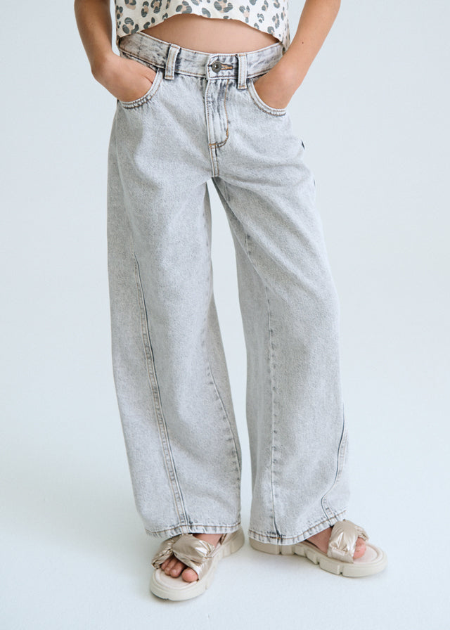 Calça ganga wide leg - mayoral - Menina - SS26-6552