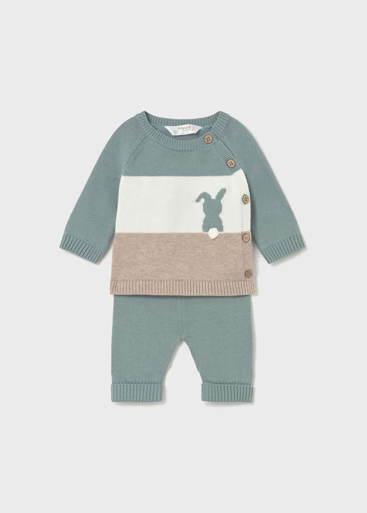 Conj. calça tricot - mayoral - New Born menino - AW25-2569