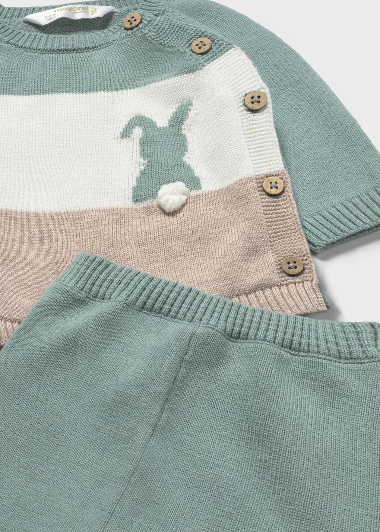 Conj. calça tricot - mayoral - New Born menino - AW25-2569