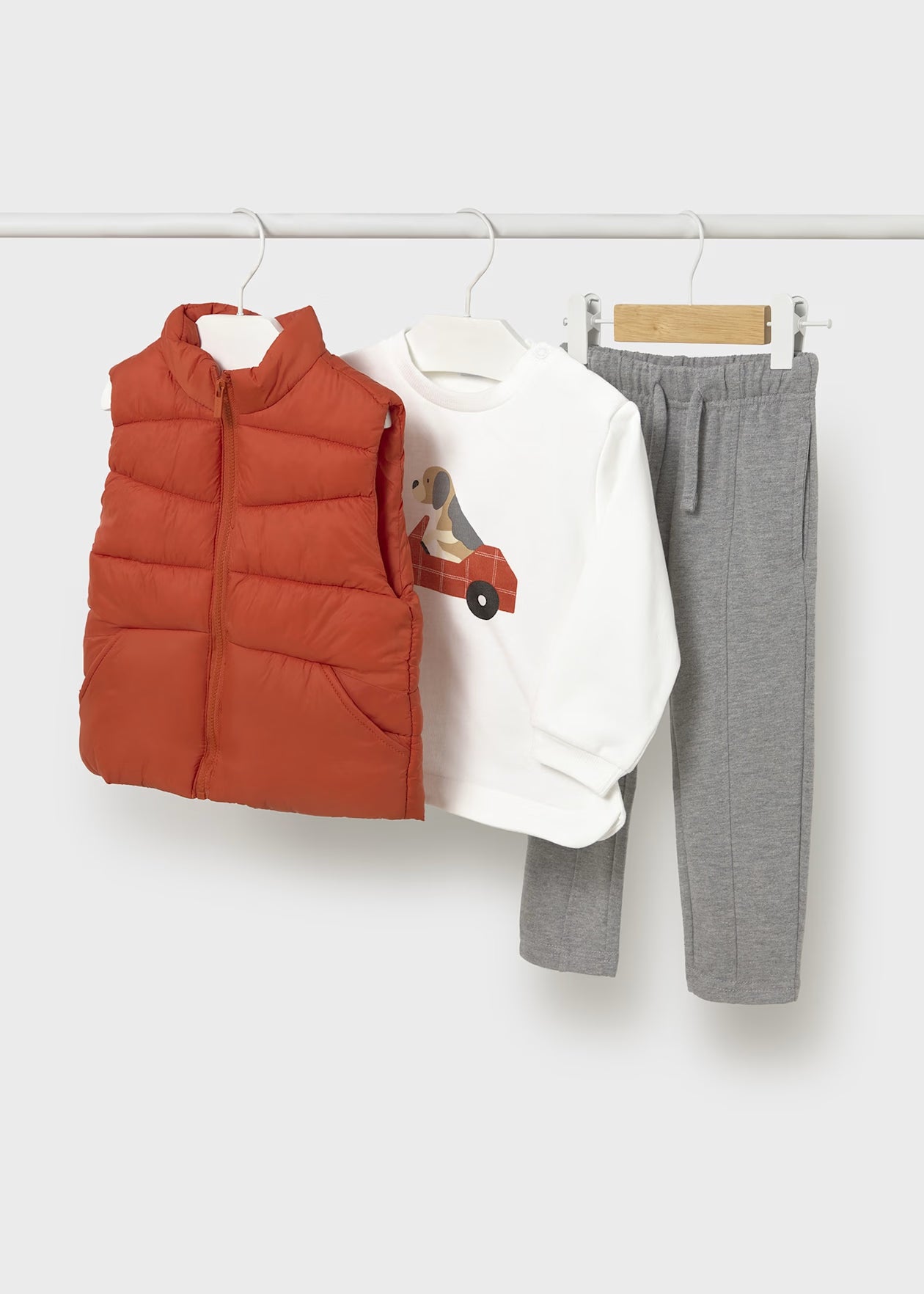 Conj. calça sweat colete - mayoral - Baby menino - AW25-2649