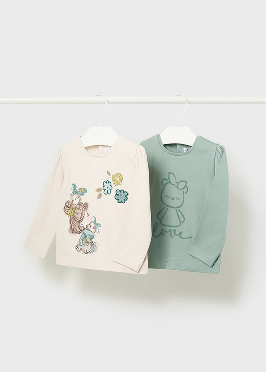 Pack 2 camisetas m/comp. - mayoral - Baby menina - AW24-2052