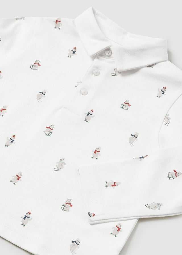 Polo m/comp. estampado - mayoral - Baby menino - AW24-2182