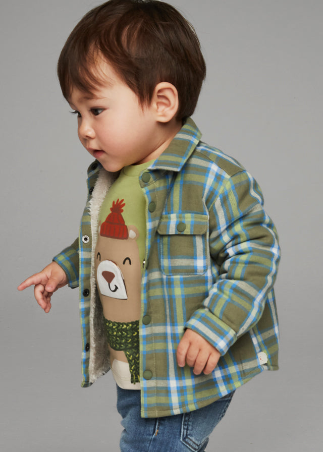 Sobrecamisa xadrez forrada - mayoral - Baby menino - AW24-2187