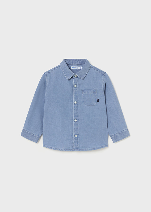 Camisa soft denim - mayoral - Baby menino - AW24-2192