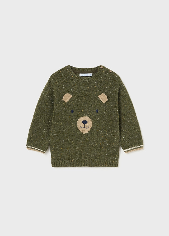 Jersey carinha urso - mayoral - Baby menino - AW24-2314